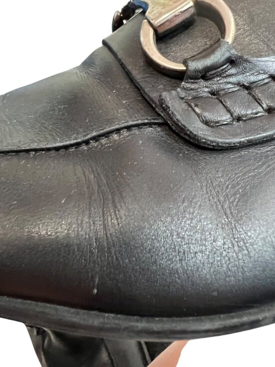 Magnanni loafers Rafa II black leather horsebit mens size 10 slip on shoes main image 9